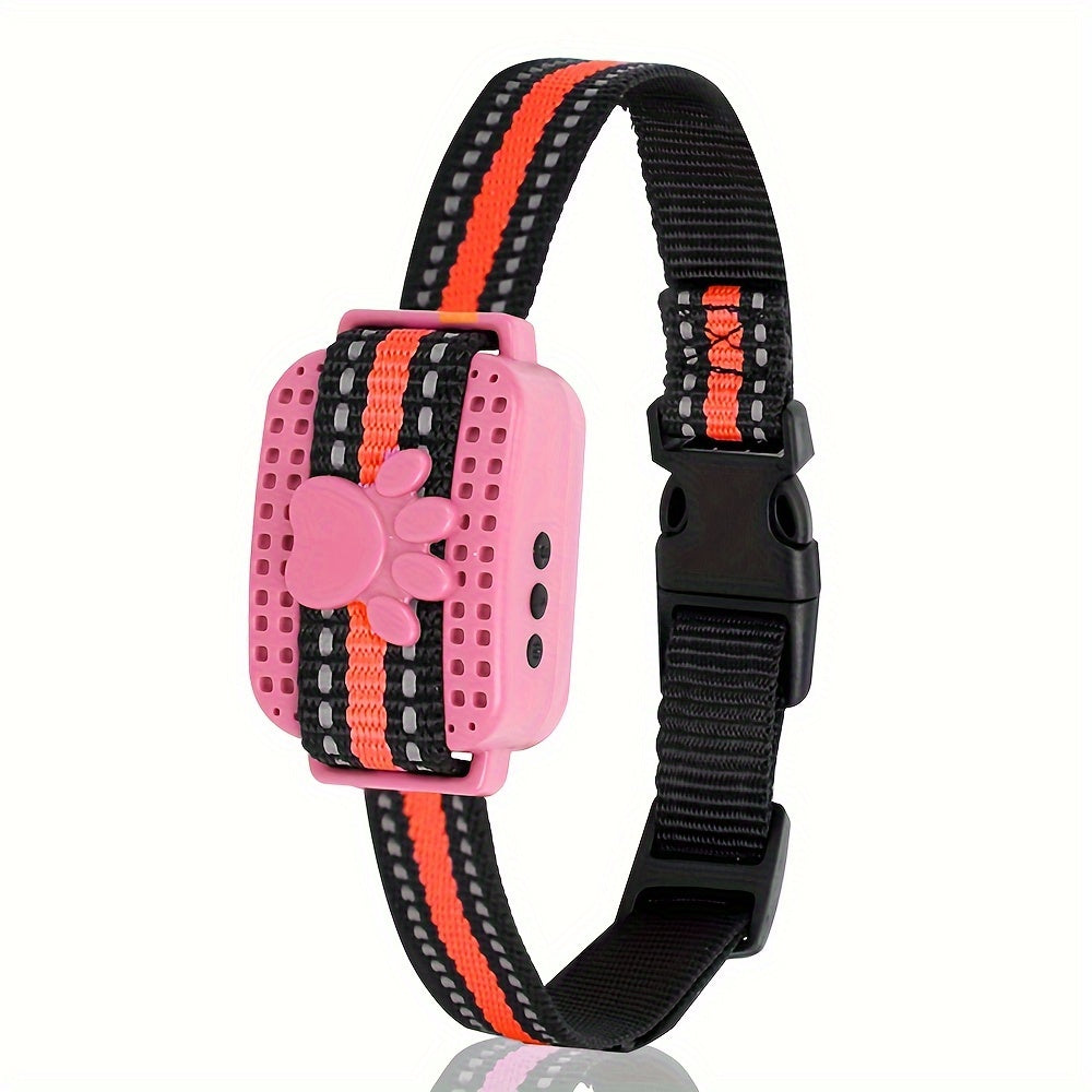 Rechargeable Bark Collar with 9 Adjustable Sensitivity Levels - Smart Anti Barking Collar for Small Medium Large Dogs, 3 Training Modes Beep Vibration Shock, Waterproof, Pink & Sky Blue