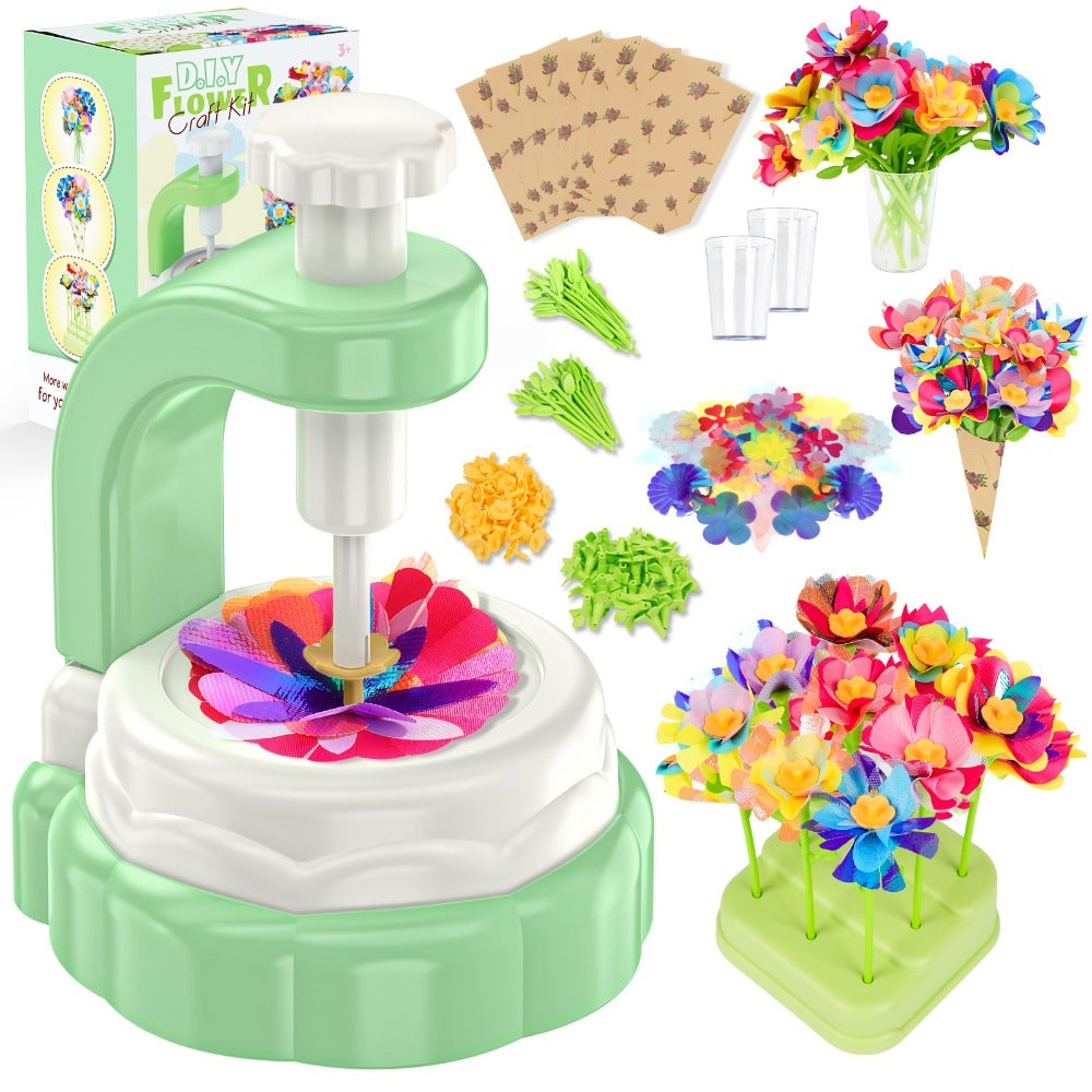 Build Your Own Flower Bouquet Kit for Kids – DIY Arts and Crafts Flower Toy Creative Activity, Educational Gift for Girls Boys Toddlers Ages 3 4 5 6