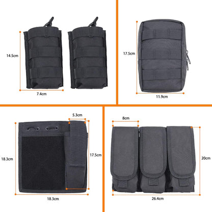 Tactical Outdoor Training Vest for Men Women – Lightweight Protective Hiking Vest with Multi-Pocket Design, Breathable & Adjustable, Ideal for Trekking Camping Hunting Fishing