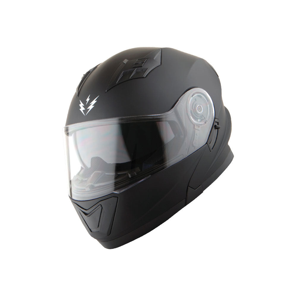Motorcycle Modular Full Face Dual Visor Helmet Sun Shield Optional LED Tail Light: Modular901