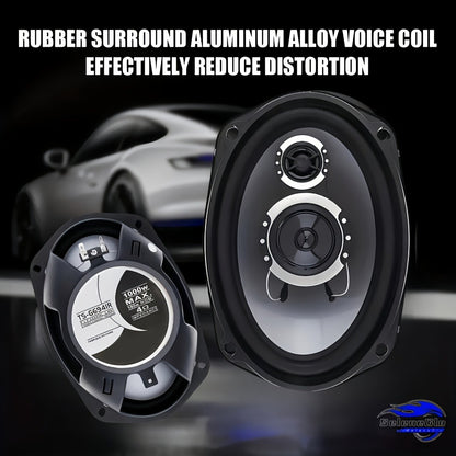 6x9 Inch Coaxial Car Speakers 1000W Max – 2-Way HiFi Full Range Stereo with Soundproof Enclosures, Bass Boost, Pure Copper Coil, Universal Fit for Car Truck Boat RV (1 Pair)