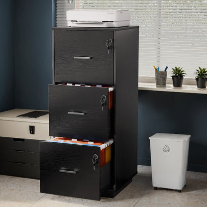 3-Drawer File Cabinet for Organized Everyday Storage in Home Office detail image - detail view 5