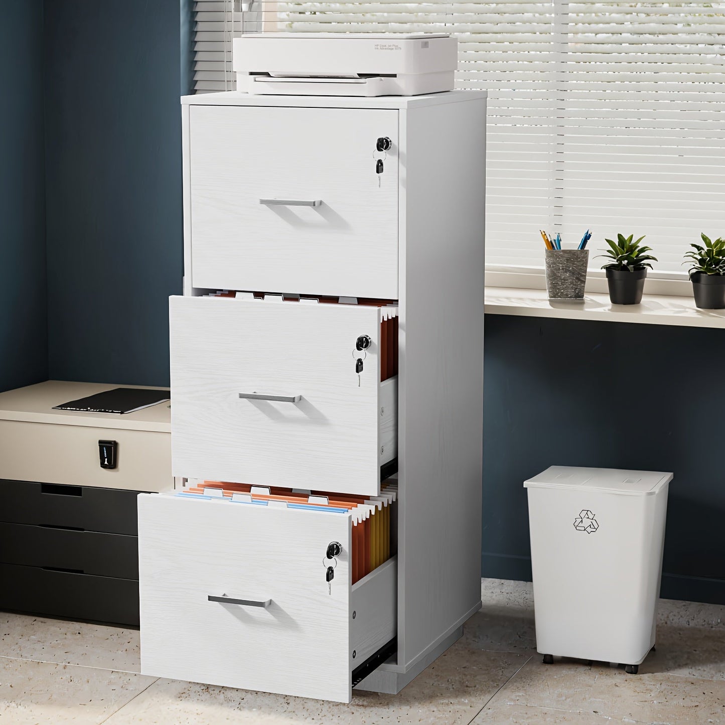 File Cabinet shown in the White option