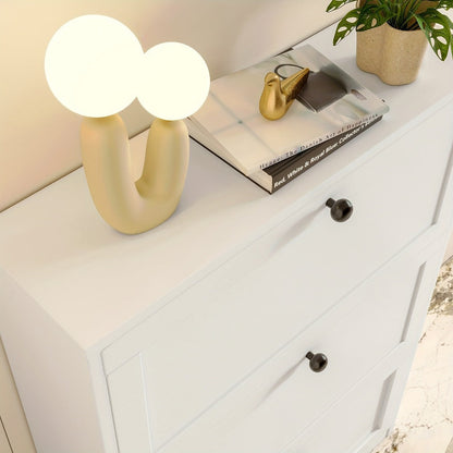 3-Drawer Space-Saving Shoe Cabinet, Covered Shoe Storage for Entryway detail image - detail view 15
