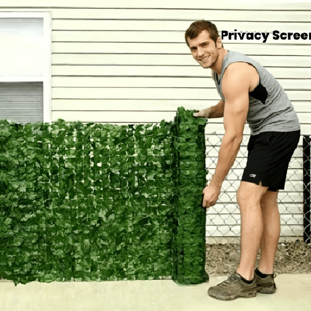 Privacy Fence Screen, Artificial Ivy 10x3.3 Ft Realistic Fake Ivy Leaf Panel for Garden shown in the main product view