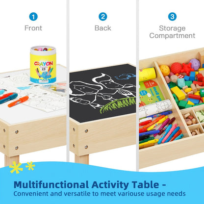 3-in-1 Kids Table And Chair Set with Storage Drawers for Comfortable Everyday Seating detail image - detail view 5