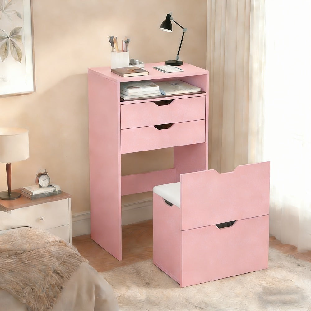 3-in-1 Makeup Vanity Desk, Bedroom Dressing Table for Dressing and Daily Routines detail image - detail view 10