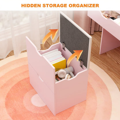 3-in-1 Makeup Vanity Desk, Bedroom Dressing Table for Dressing and Daily Routines detail image - detail view 11