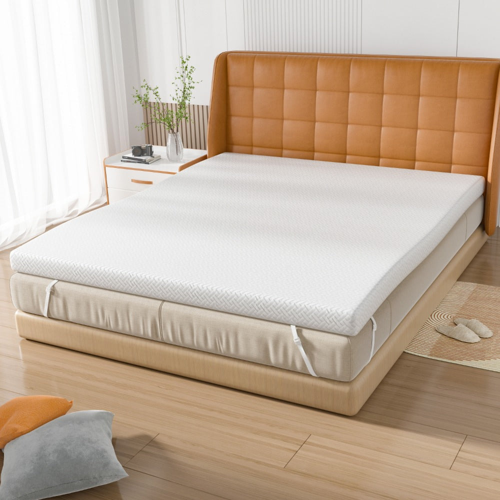 3-Inch Mattress Topper with Memory Foam, Bed Mattress Pad for Bedroom detail image - detail view 10