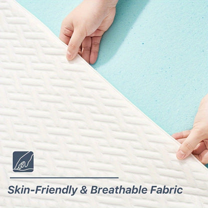 3-Inch Mattress Topper with Memory Foam, Bed Mattress Pad for Bedroom detail image - detail view 14