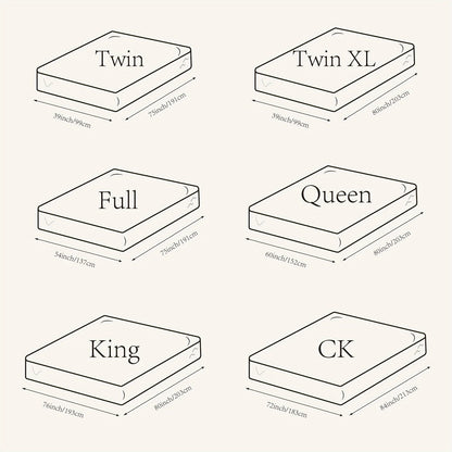3-Inch Mattress Topper with Memory Foam, Bed Mattress Pad for Bedroom detail image - detail view 4