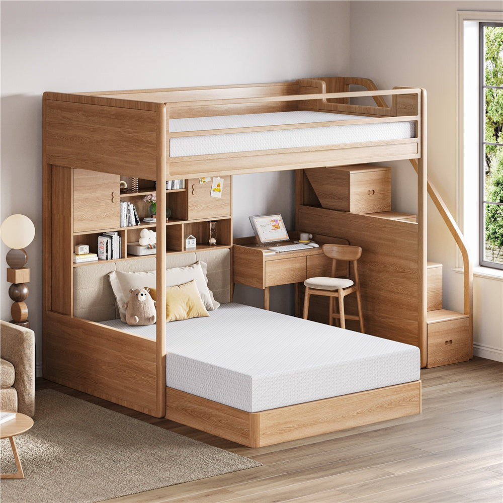3-Layer Mattress, Medium-Firm Bed Mattress for Bedroom Comfort and Support detail image - detail view 7