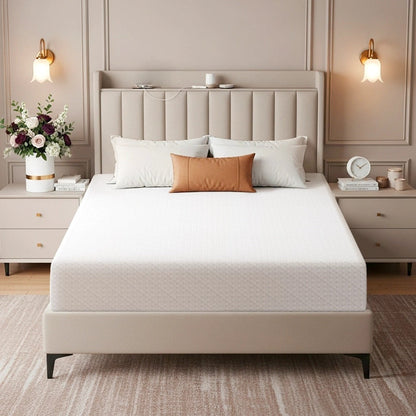 Mattress shown in the White, 10in/Queen option