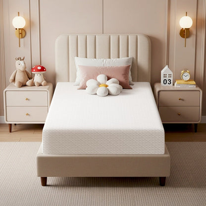 Mattress shown in the White, 10in/Twin option