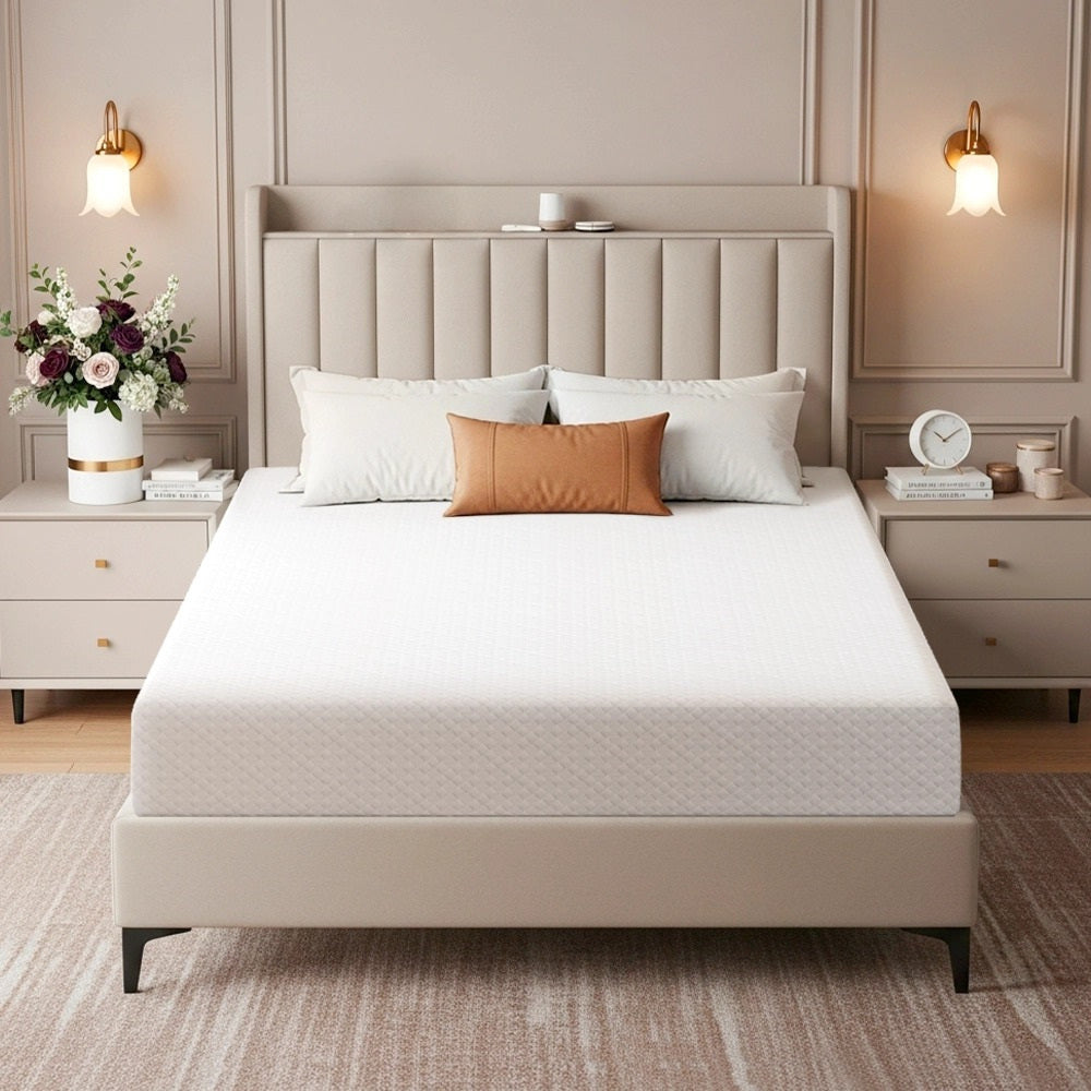 Mattress shown in the White, 8in/Queen option