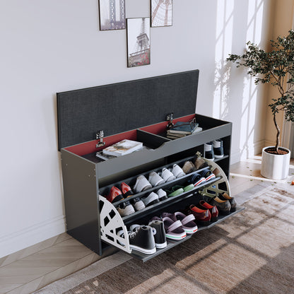 Shoe Cabinet shown in the 39.37in Gray option