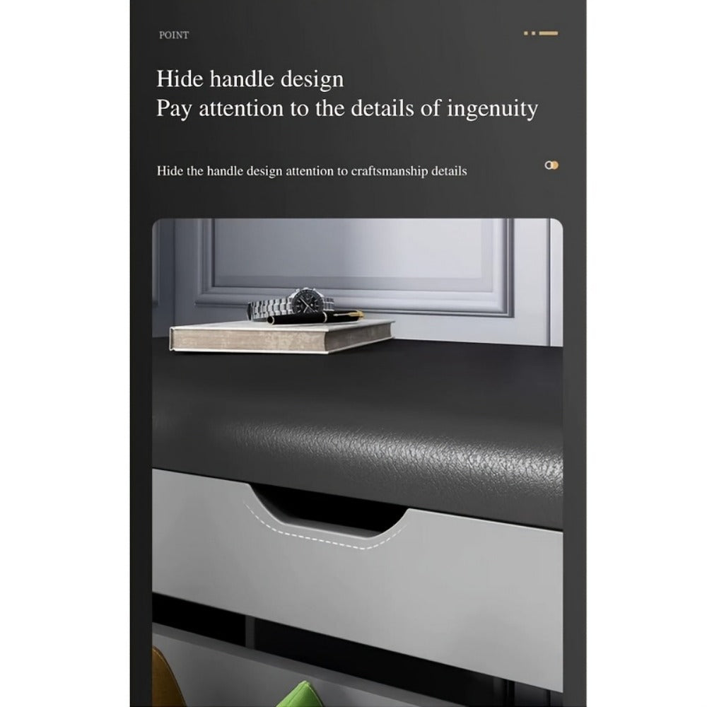 3-Layer Shoe Cabinet with Multiple Color Options, Space-Saving Shoe Cupboard detail image - detail view 10