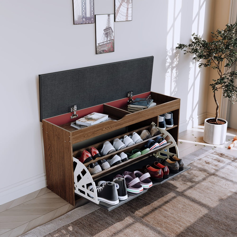 3-Layer Shoe Cabinet with Multiple Color Options, Space-Saving Shoe Cupboard detail image - detail view 4