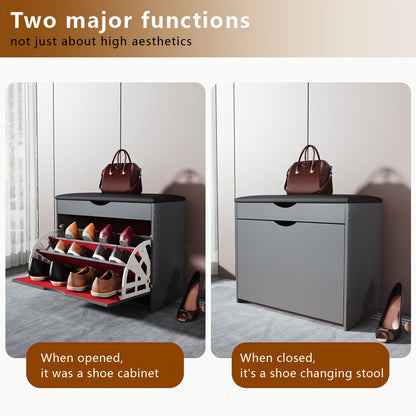 Shoe Cabinet shown in the Gray option