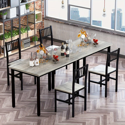3-Piece Dining Table Set with Two Chairs Included for Work, Display, and Everyday Use detail image - detail view 15