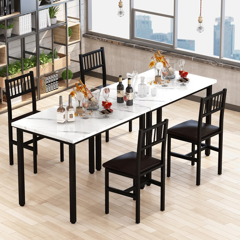 3-Piece Dining Table Set with Two Chairs Included for Work, Display, and Everyday Use detail image - detail view 21