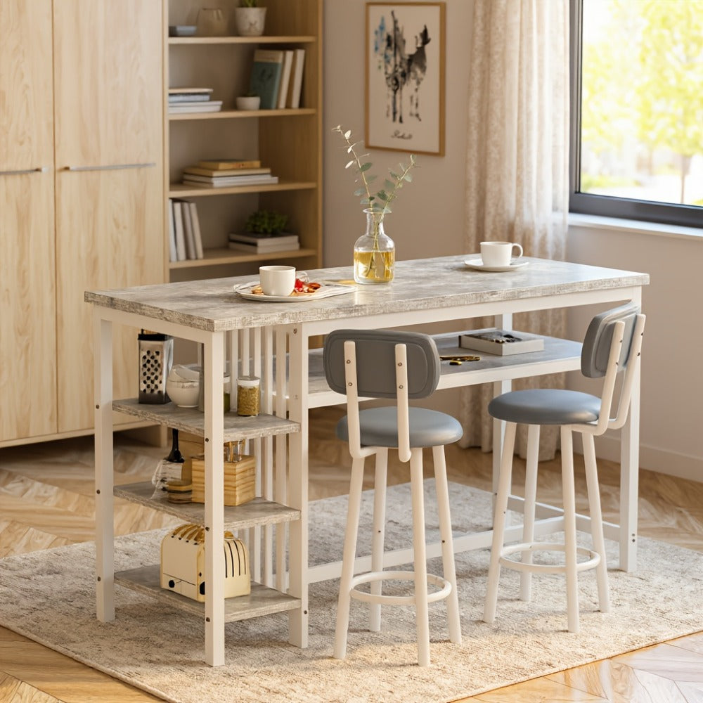 3-Piece Dining Table Sets And Breakfast Nook Sets for Kitchen and Home Office detail image - detail view 12