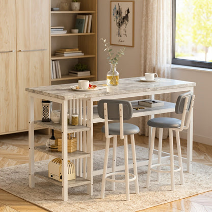 3-Piece Dining Table Sets And Breakfast Nook Sets for Kitchen and Home Office detail image - detail view 12