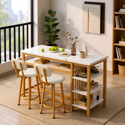 3-Piece Dining Table Sets And Breakfast Nook Sets for Kitchen and Home Office detail image - detail view 6