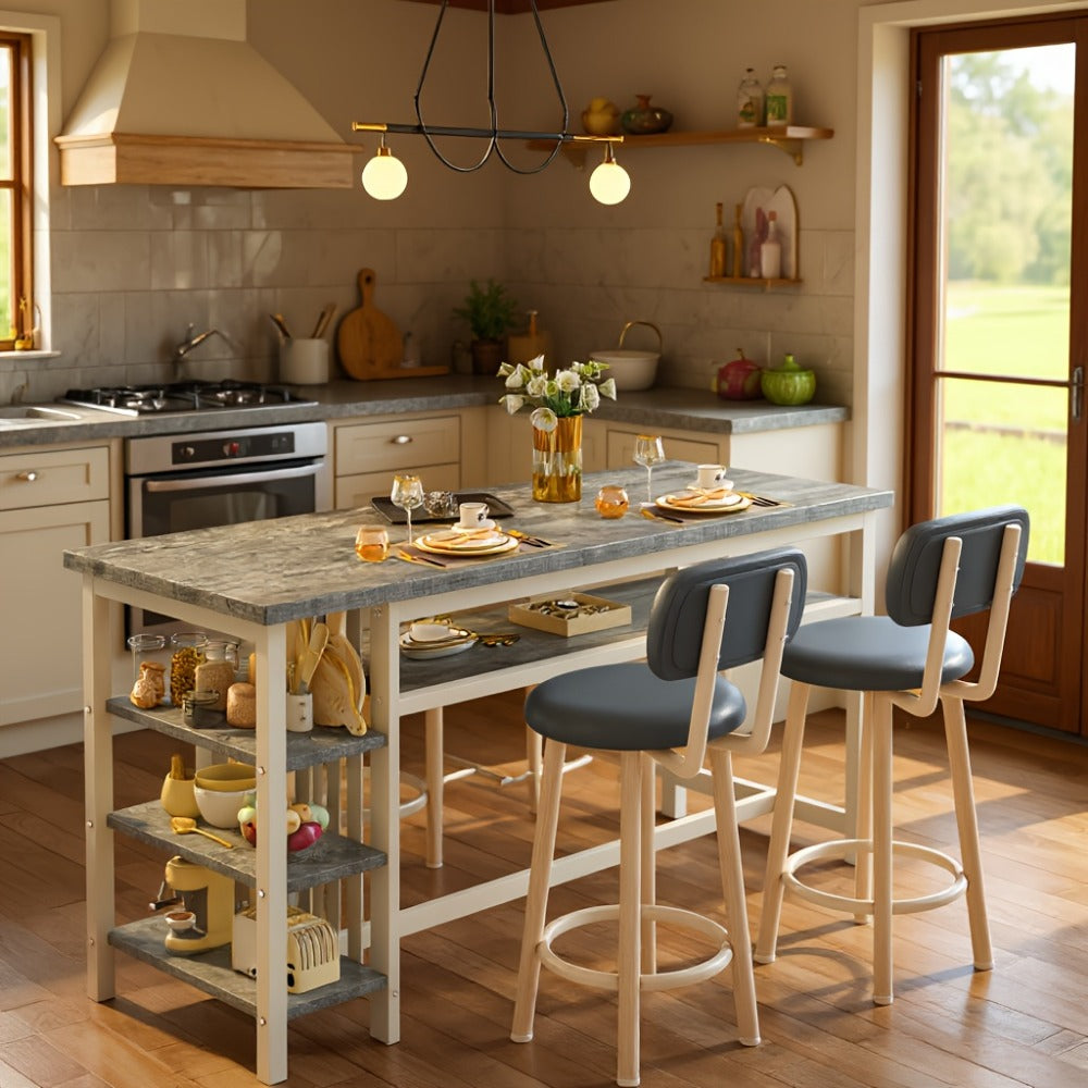 3-Piece Dining Table Sets And Breakfast Nook Sets for Kitchen and Home Office detail image - detail view 9