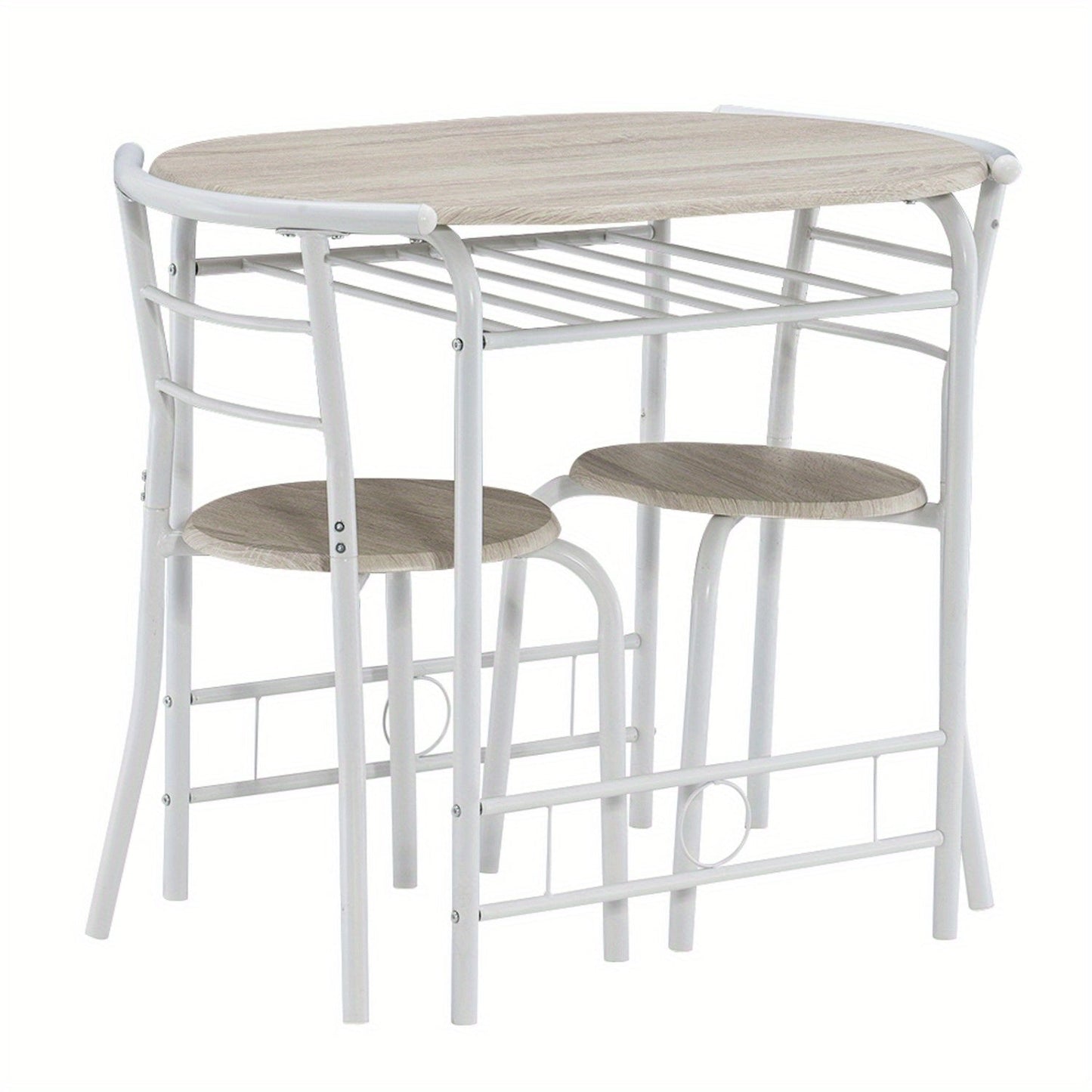 Dining Table Set shown in the White&Light Oak option