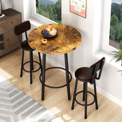 3-Piece Pub Dining Sets And Bar Table Sets for Kitchen and Living Room detail image - detail view 4