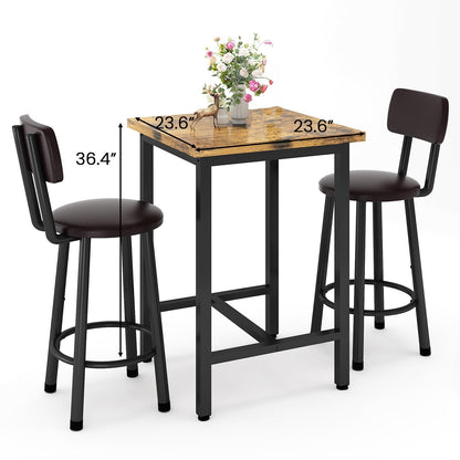 3-Piece Pub Dining Sets And Bar Table Sets for Kitchen and Living Room detail image - detail view 7