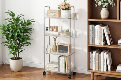 3-Tier Acrylic Rolling Storage Carts And Utility Carts with 360° Swivel for Living Room detail image - detail view 17