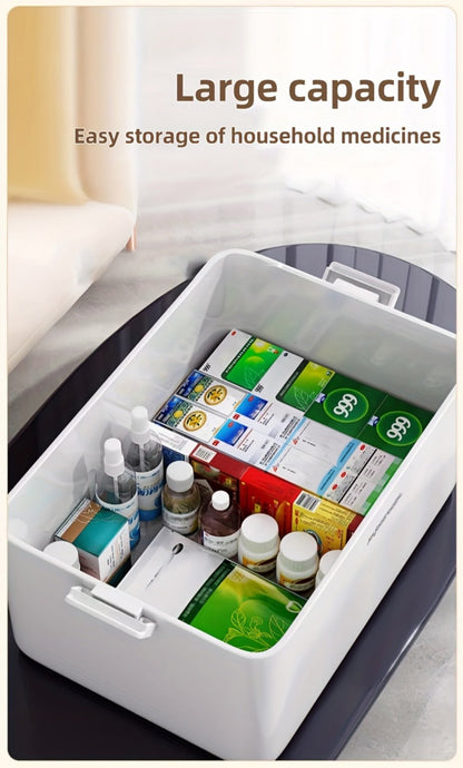 3-Tier Clear Storage Organizer with Secure Lid and Large-Capacity Storage detail image - detail view 12
