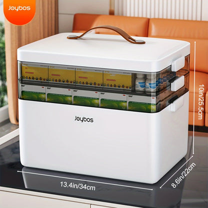 3-Tier Clear Storage Organizer with Secure Lid and Large-Capacity Storage detail image