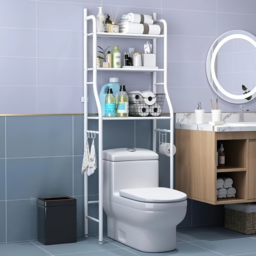 Bathroom Storage Shelf, Over Toilet Storage Shelf 3-Tier Freestanding Metal Frame shown in the main product view