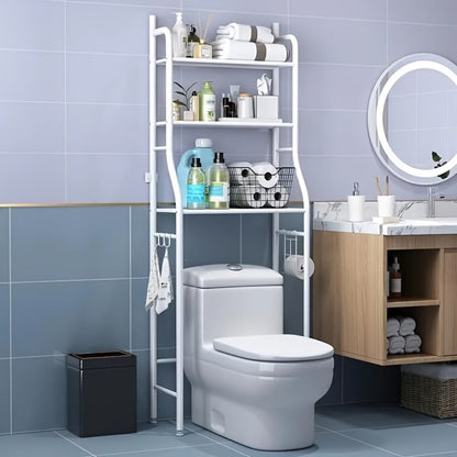 Bathroom Storage Shelf, Over Toilet Storage Shelf 3-Tier Freestanding Metal Frame shown in the main product view