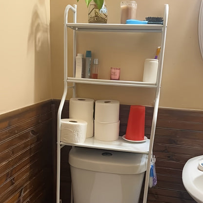 Bathroom Storage Shelf shown in the White option