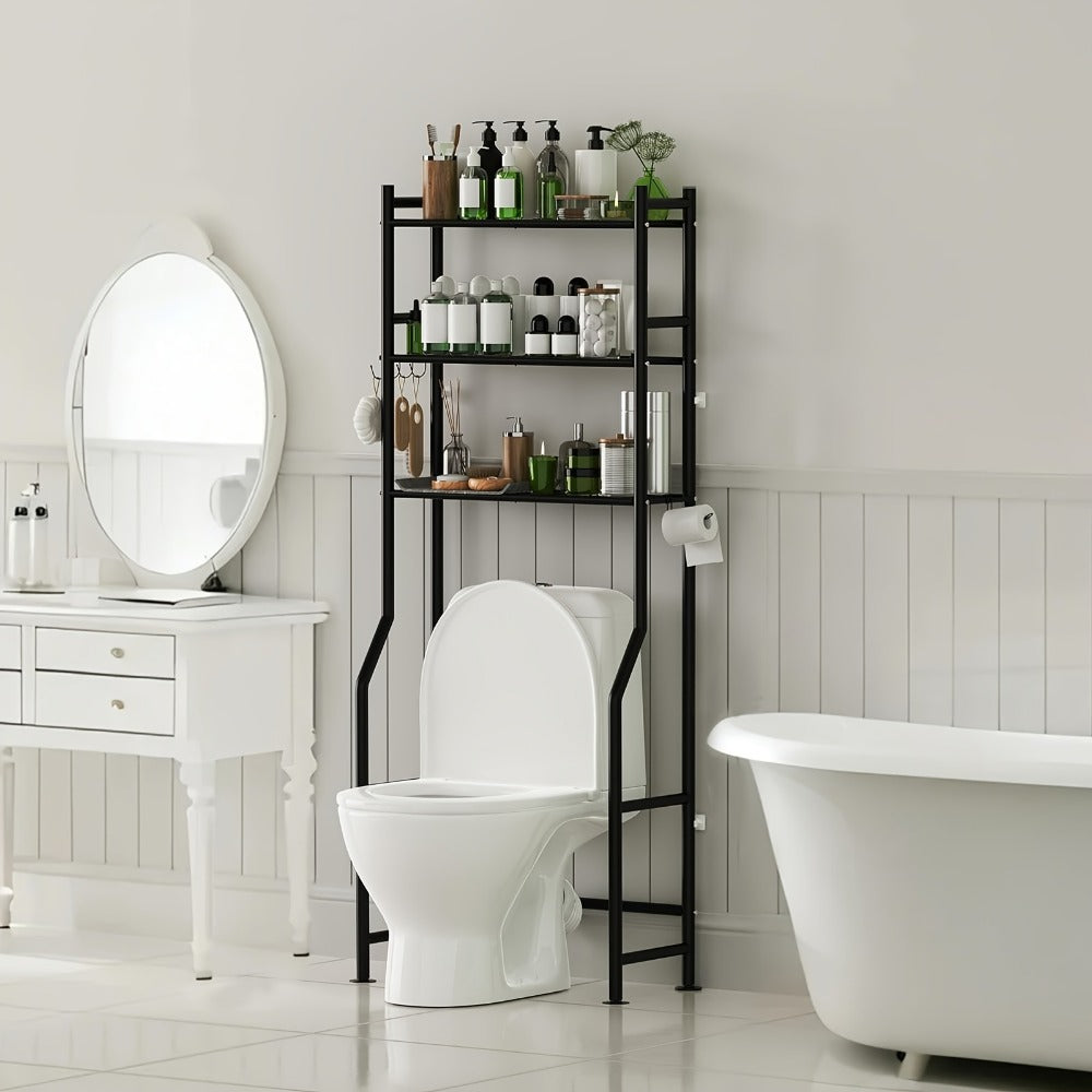 3-Tier Freestanding Over-the-Toilet Storage Organizer for Entryway and Living Room detail image - detail view 4
