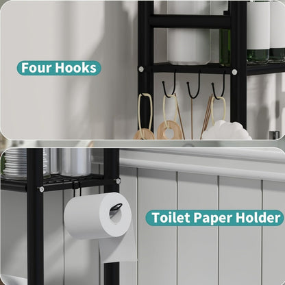 3-Tier Freestanding Over-the-Toilet Storage Organizer for Entryway and Living Room detail image - detail view 5