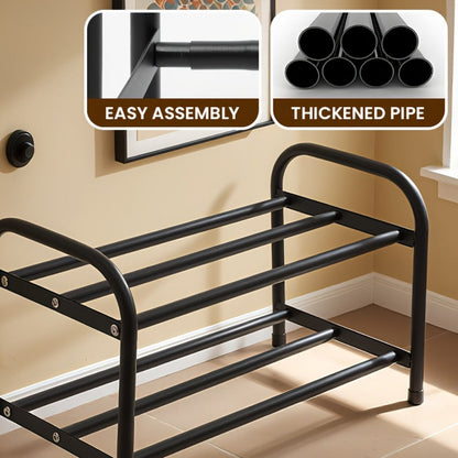3-Tier Freestanding Shoe Rack, Freestanding Shoe Storage Rack for Entryway detail image - detail view 5