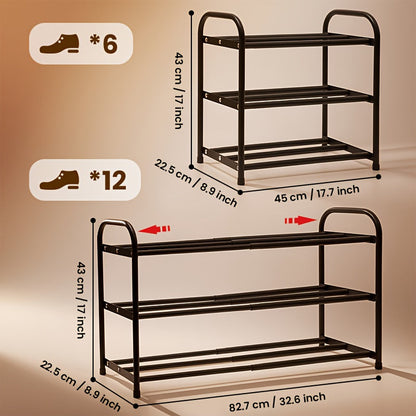 Shoe Rack shown in the Three layers option