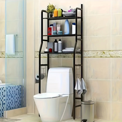 Bathroom Storage Rack, Over-the-Toilet Storage Rack 3-Tier Metal Bathroom Shelf Organizer shown in the main product view