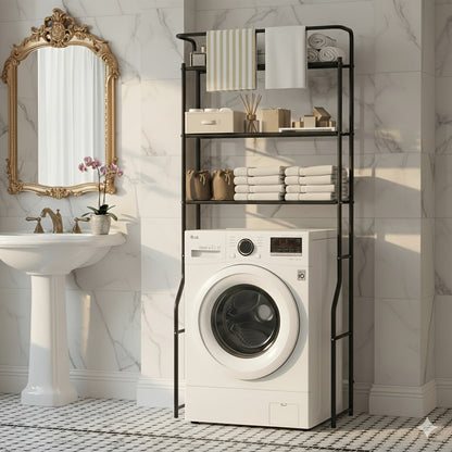 Over the Toilet Storage shown in the Black, Upgraded Version option