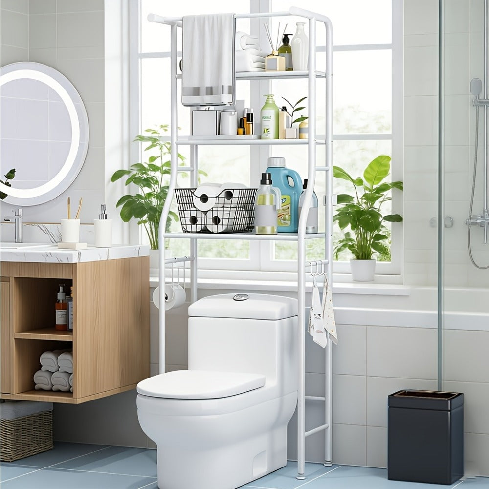 3-Tier Metal Over-the-Toilet Storage Organizer for Entryway and Bathroom detail image - detail view 11