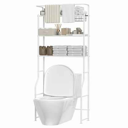 3-Tier Metal Over-the-Toilet Storage Organizer for Entryway and Bathroom detail image - detail view 3