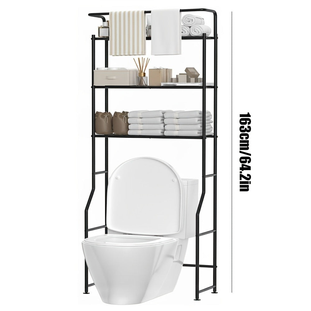 3-Tier Metal Over-the-Toilet Storage Organizer for Entryway and Bathroom detail image - detail view 4
