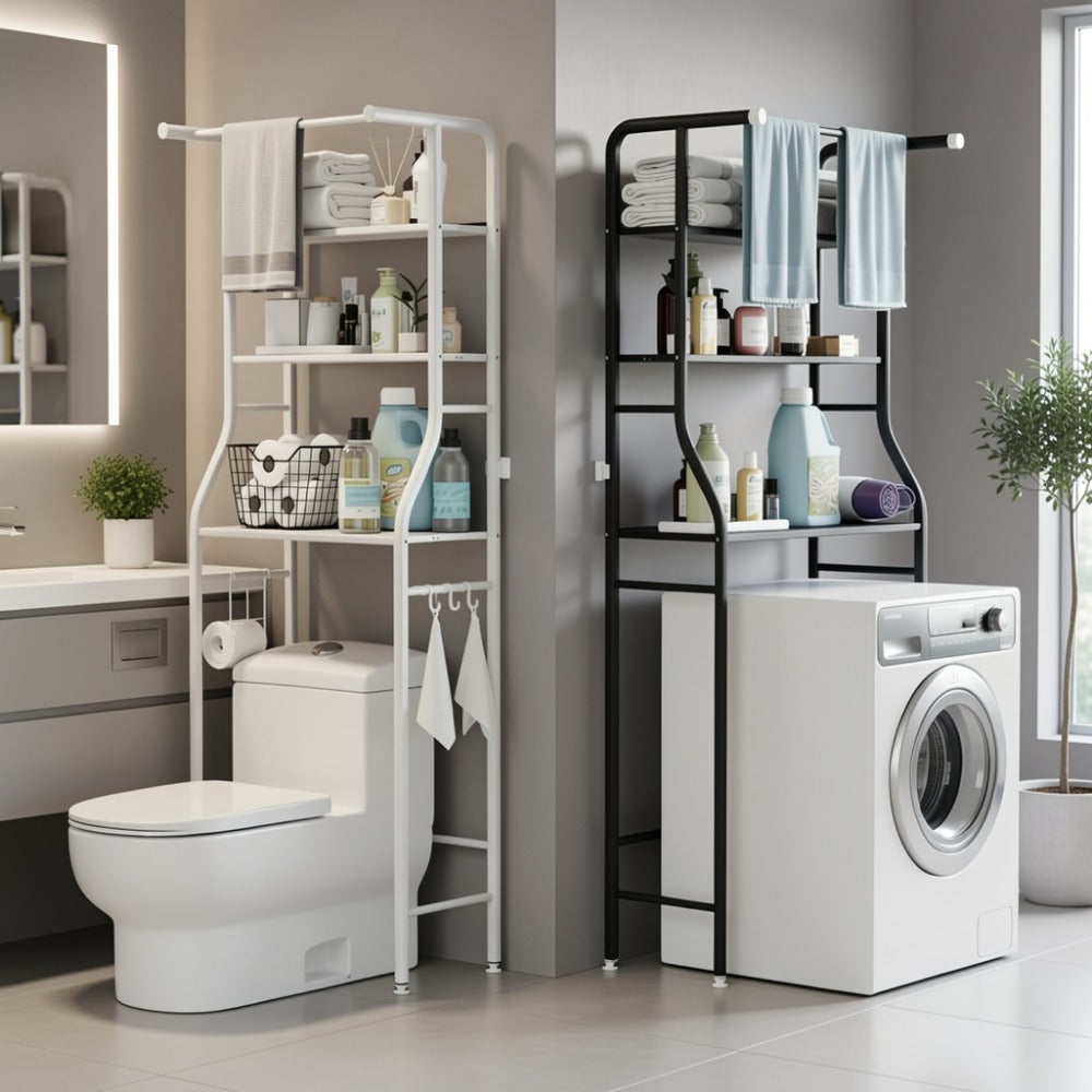 3-Tier Metal Over-the-Toilet Storage Organizer for Entryway and Bathroom detail image - detail view 9