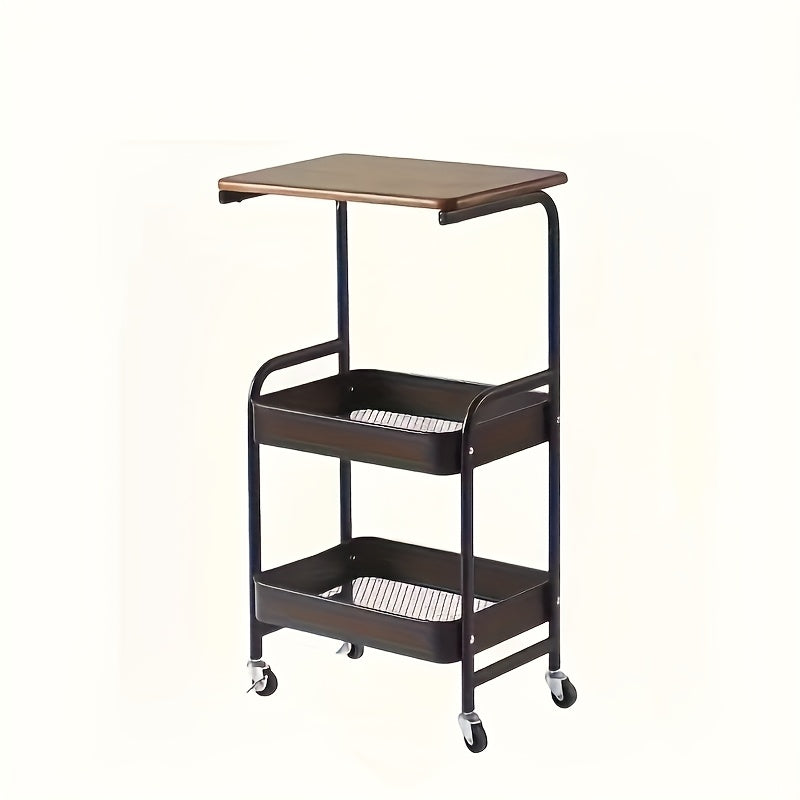 Kitchen Cart shown in the Black option
