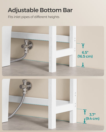 3-Tier Space-Saving Over-the-Toilet Storage Organizer with Adjustable Height for Entryway detail image - detail view 18